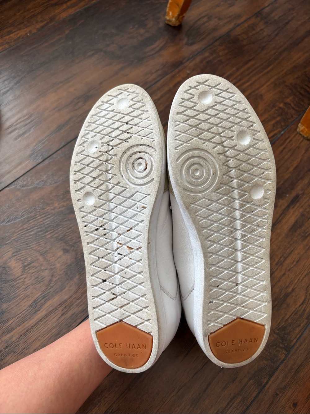 Cole Haan White Leather Sneakers size 6 - Picture 5 of 7